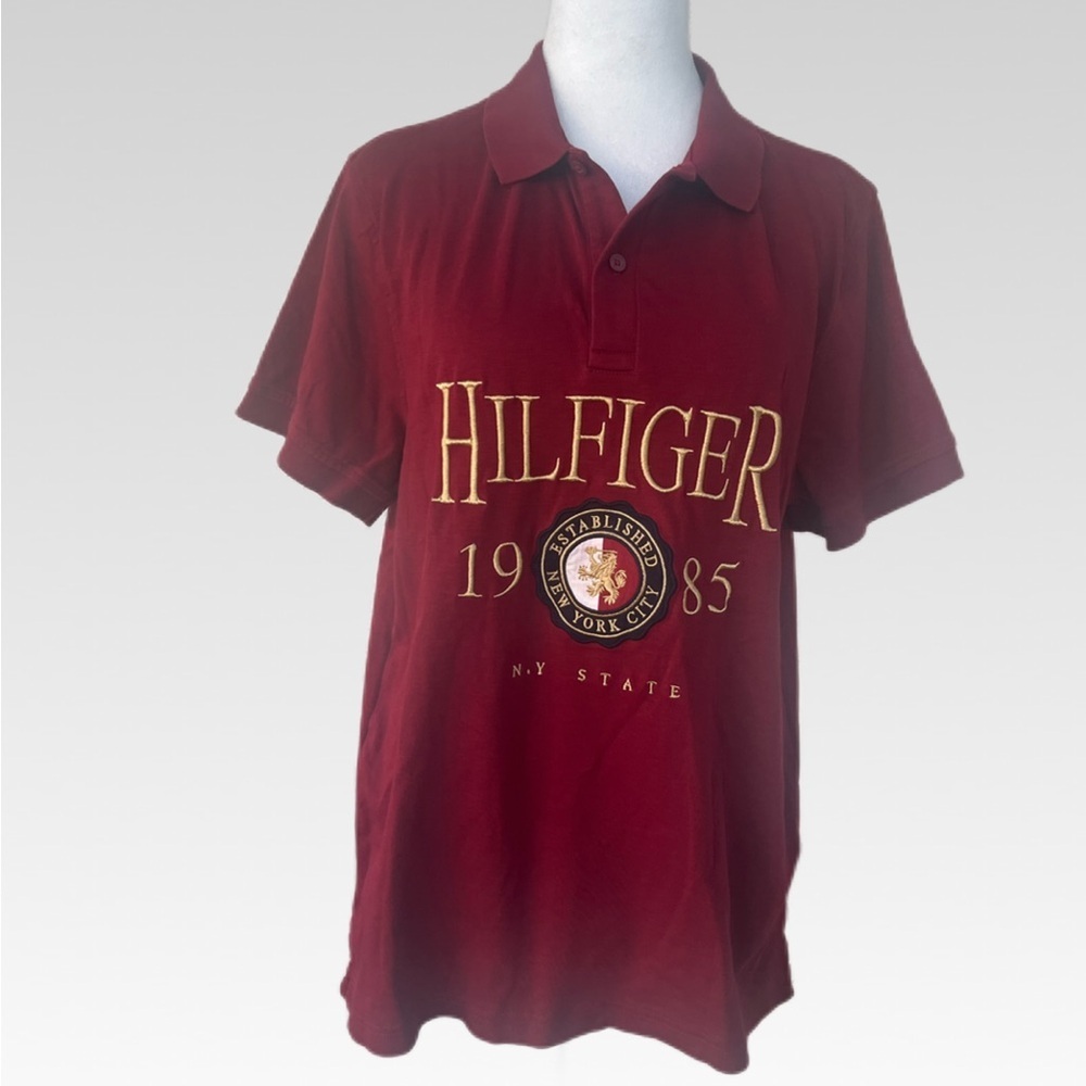 Tommy Hilfiger Red wine Slim Fit Polo size L